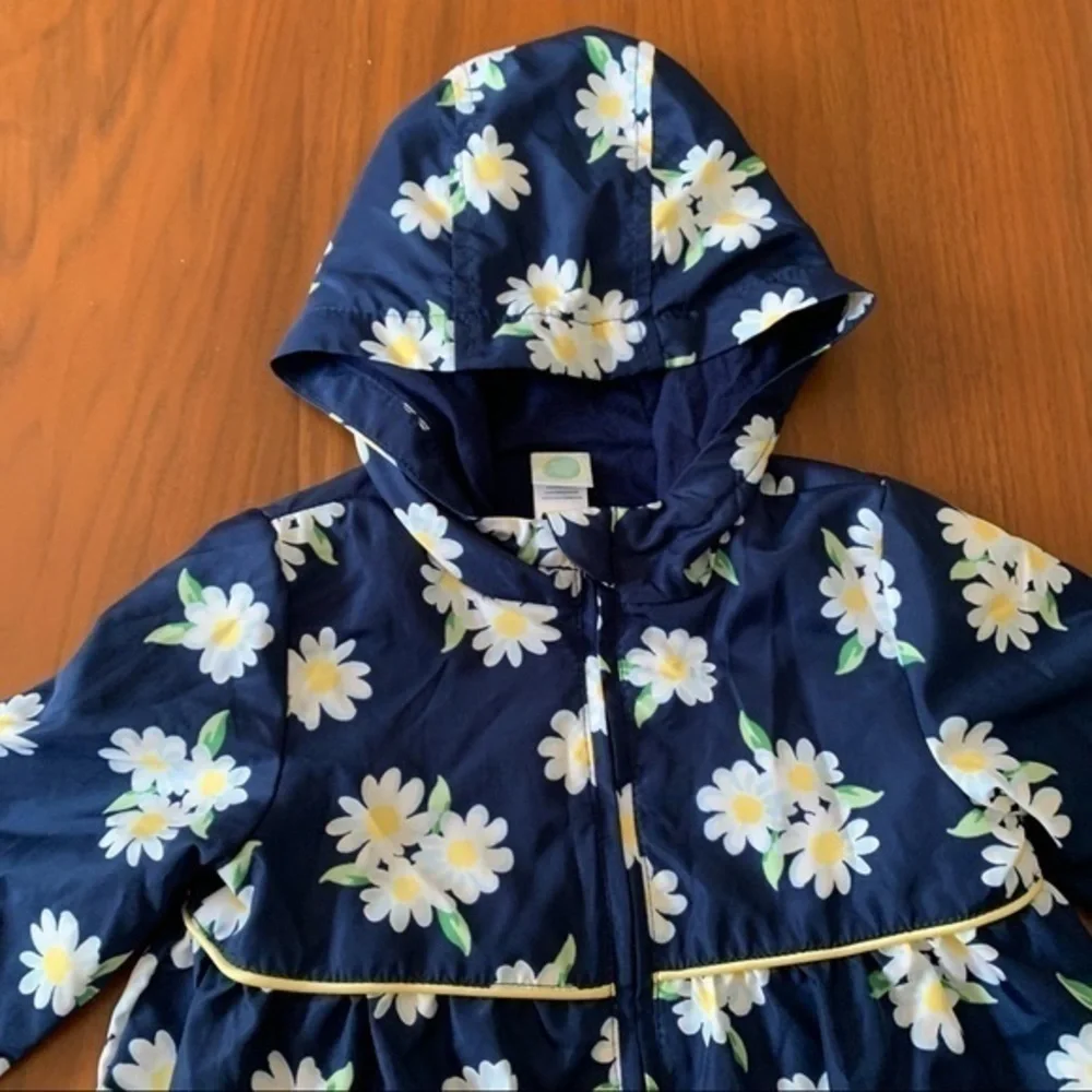 NFS.  Little Me toddler daisy hooded jacket size 18 mth